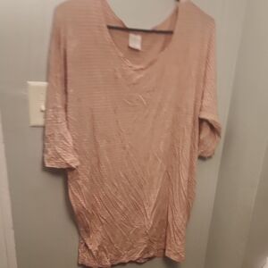 Agnes & Dora Pink Striped Short Sleeve Tee